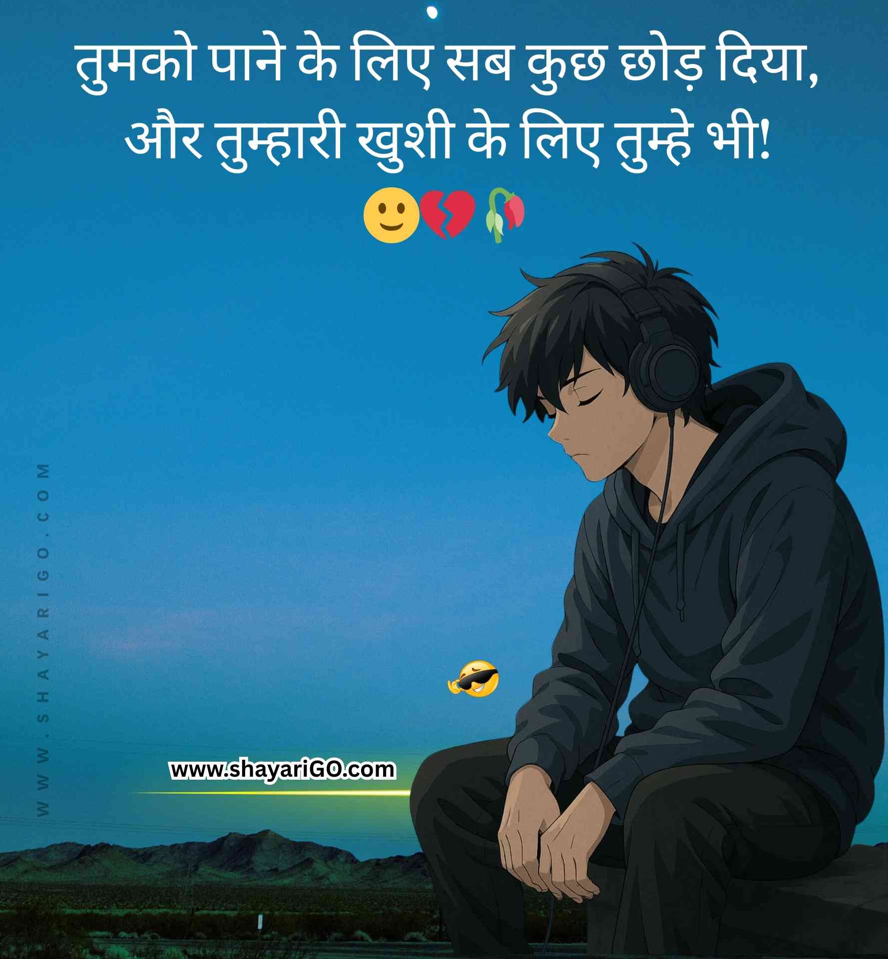 Hindi Sad Shayari for boys Love