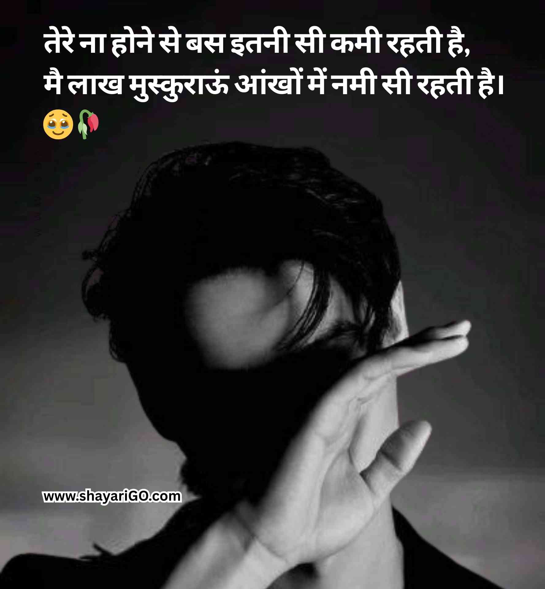 Hindi Sad Shayari for boys on life